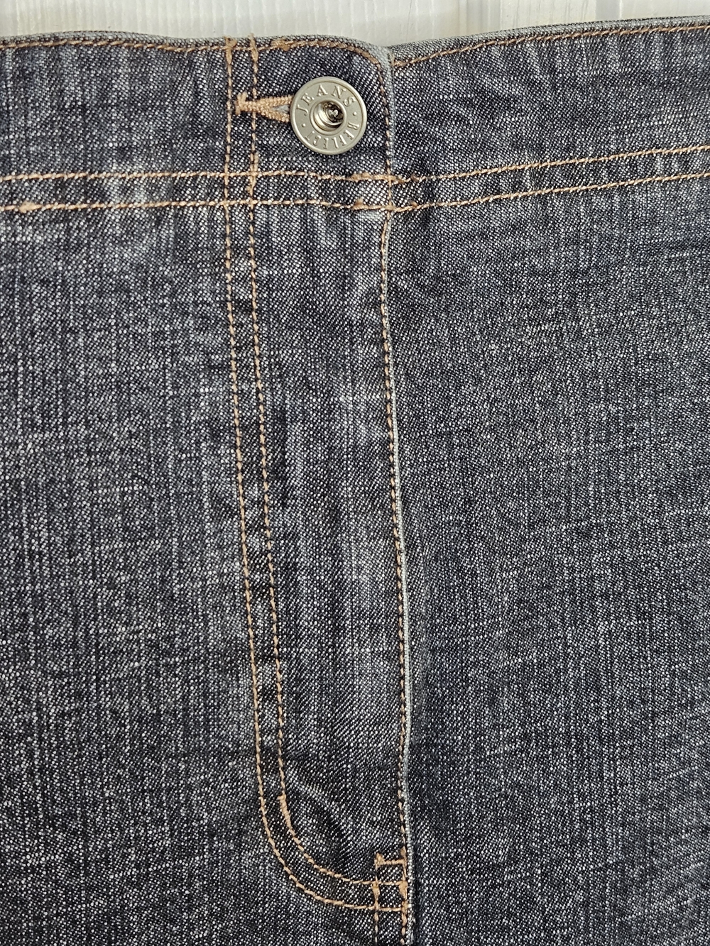 NWOT Reitmans Mini Denim Skirt Plus Size 18 Dark Wash Front Pockets - Picture 5 of 11